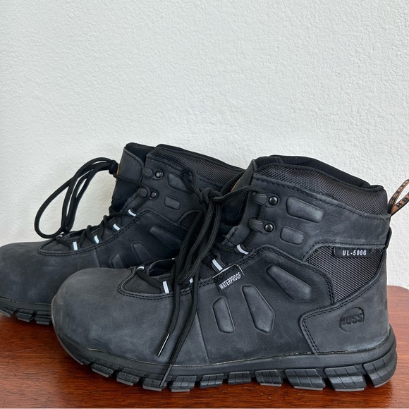 HOSS NWT Tikaboo UL Safety Work Boot 11.5 Black Waterproof Composite Toe ASTM - Picture 6 of 11